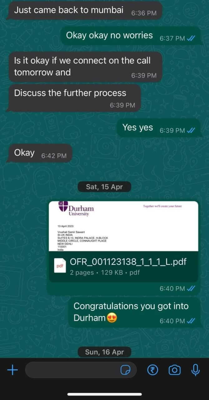 WhatsApp Message Image